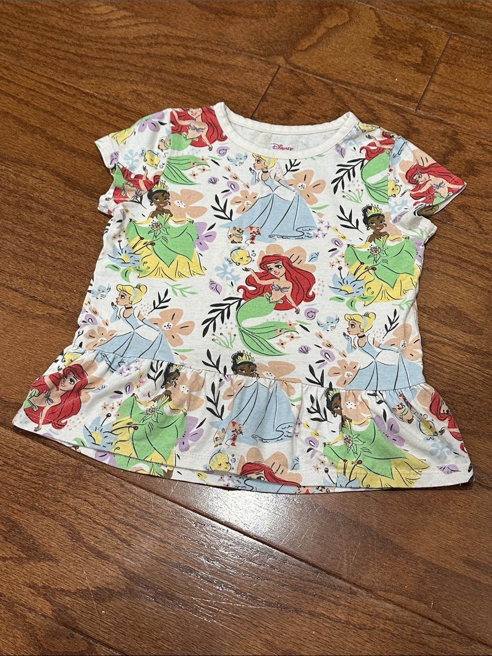 Disney Princess Ruffle Hem Tee
